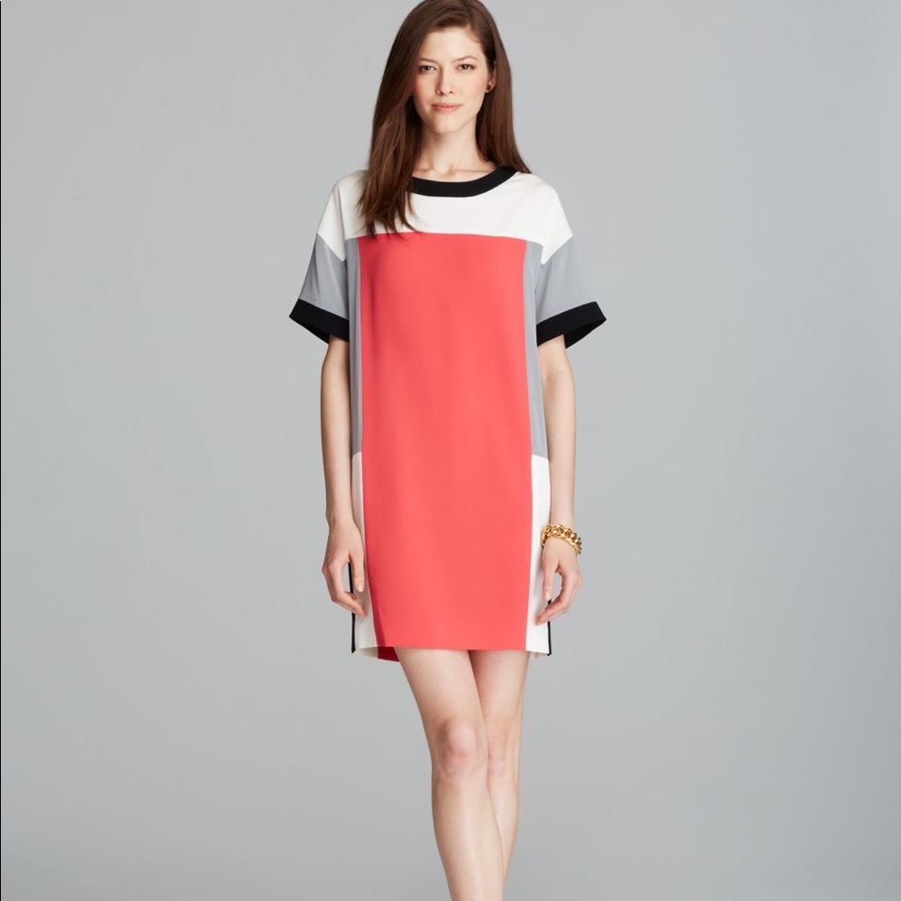 NWT DKNY Color Block Short Sleeved Dress